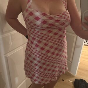 Pink Gingham Slip Dress Nightie - Women Intimates
